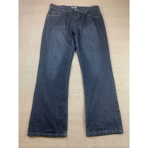 Loose Thread Men's 36x32 Dark Blue Jeans. - Picture 1 of 11